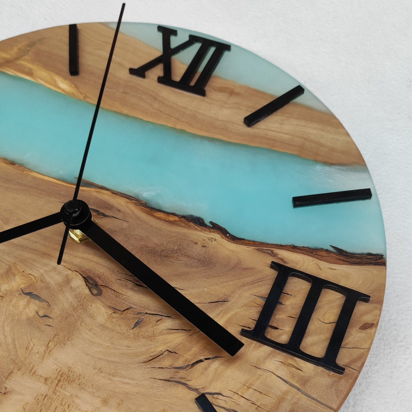 Epoxidharz Uhr Türkis