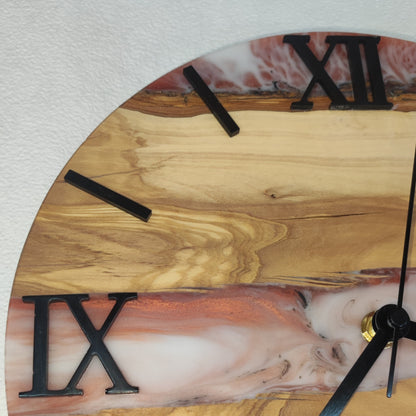 Epoxidharz Uhr Marmor