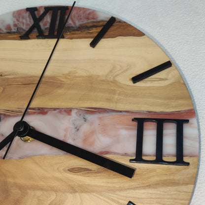 Epoxidharz Uhr Marmor