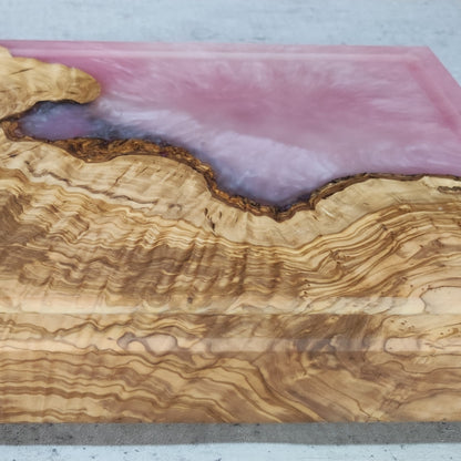 Epoxidharz Schneidebrett Rosa