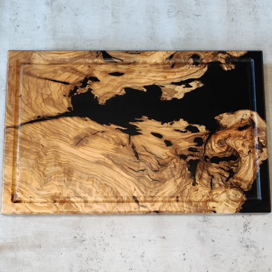 Epoxidharz Schneidebrett Schwarz