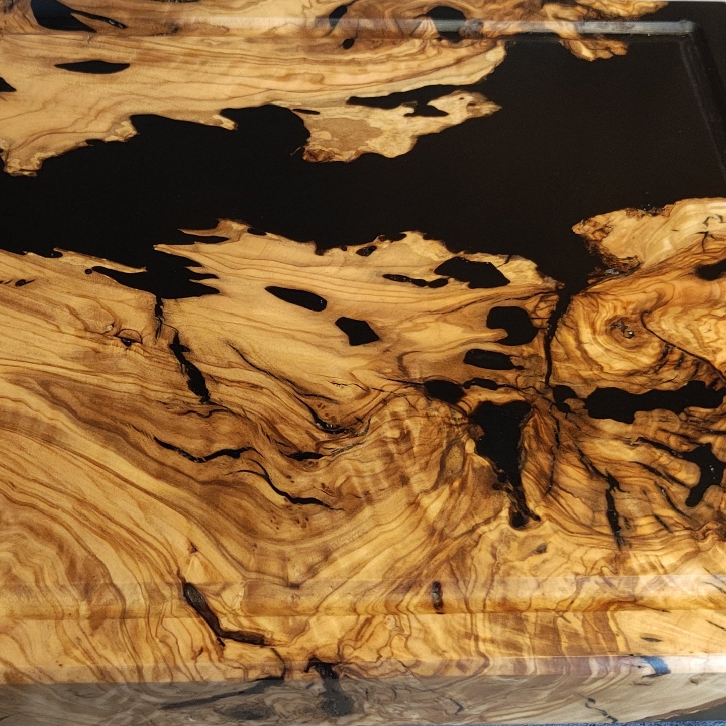 Epoxidharz Schneidebrett Schwarz