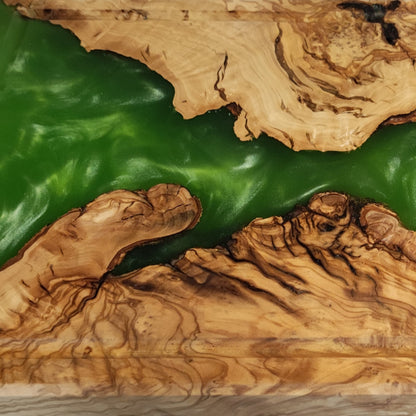 Epoxidharz Schneidebretter Metallic-Grün