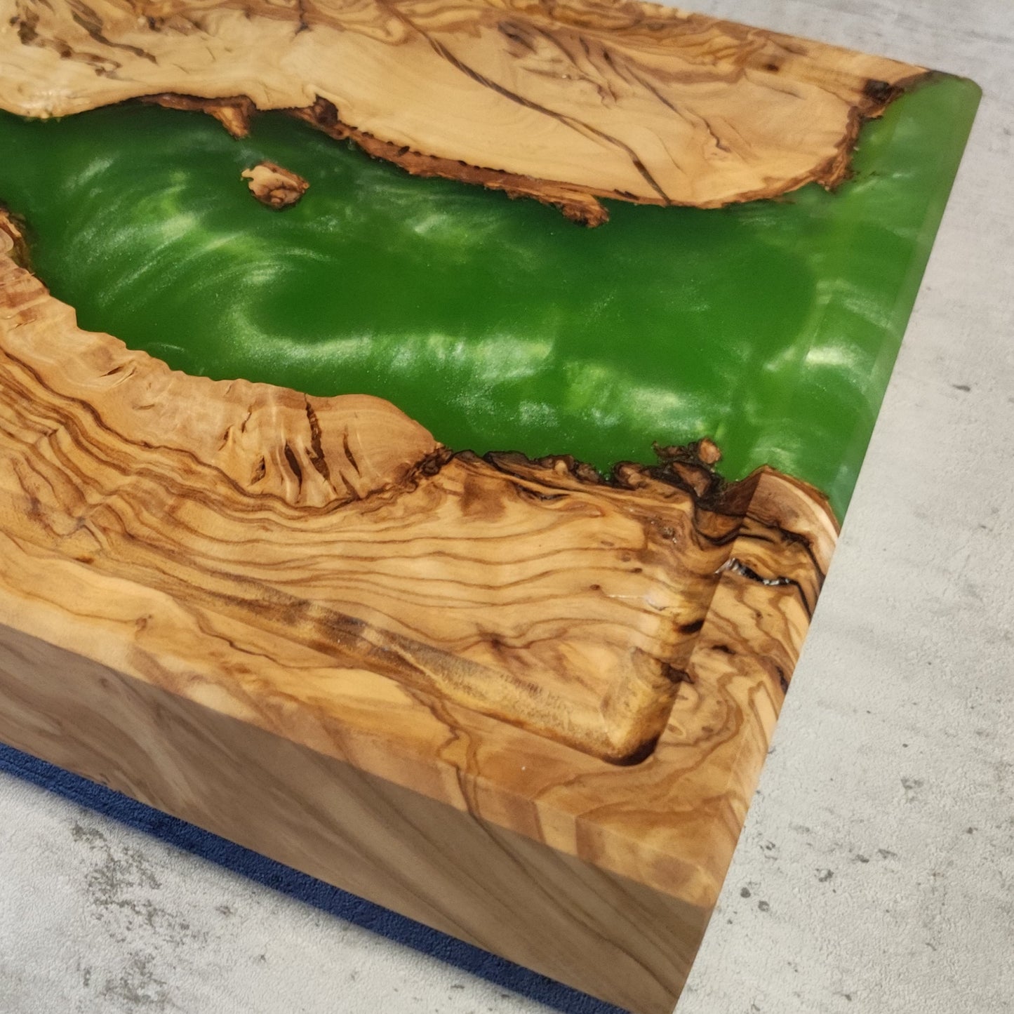 Epoxidharz Schneidebretter Metallic-Grün