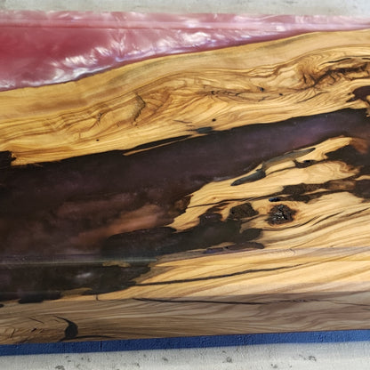 Epoxidharz Schneidebrett Rosa-Lila