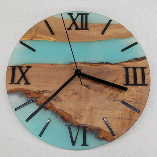 Epoxidharz Uhr Türkis