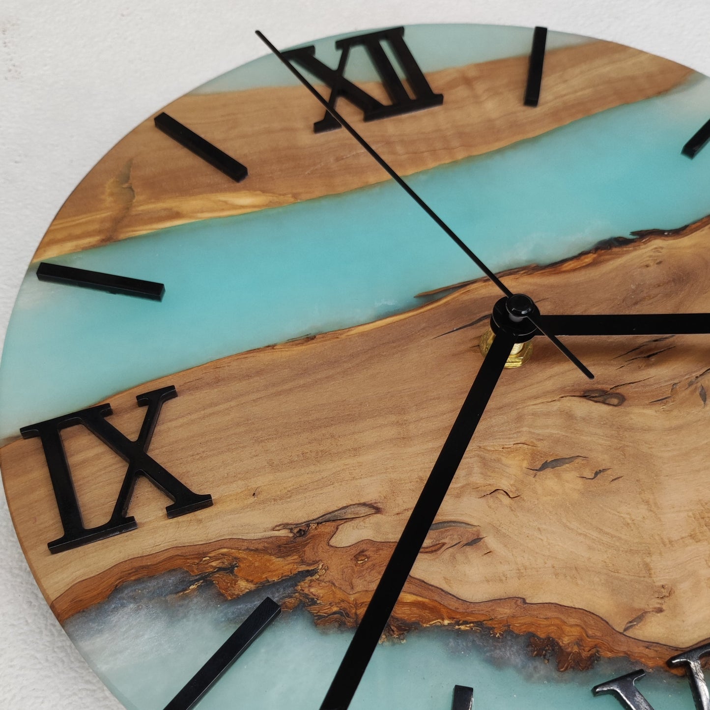 Epoxidharz Uhr Türkis